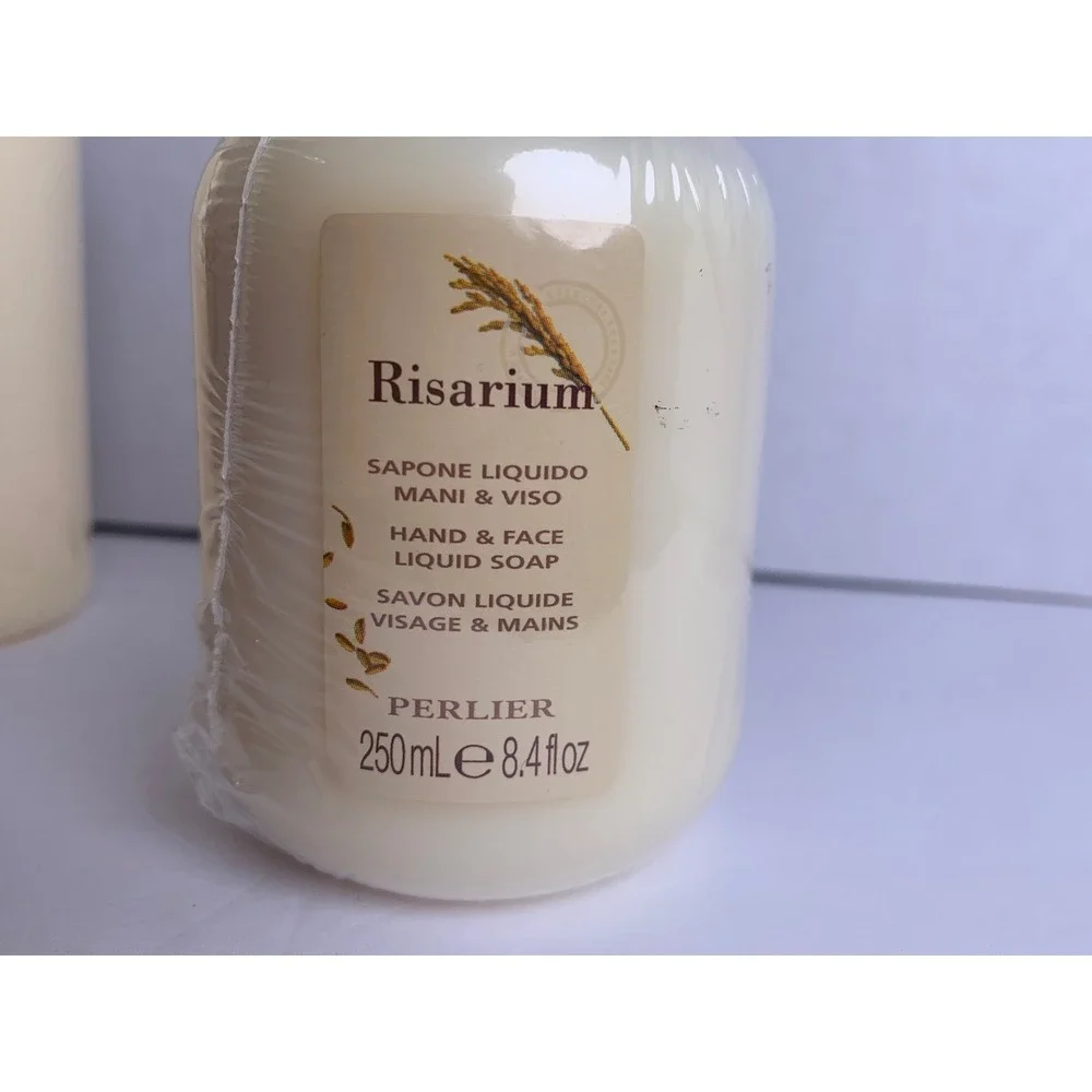 PERLIER‎ Risarium Rice Oil Bath Shower Cream 16.9oz & Liquid Soap 8.4oz Set New